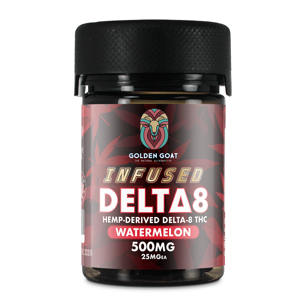 Infused Delta-8 Gummies, 500mg, 20ct - Watermelon 1 D8 Infused Gummy - 500mg - Watermelon