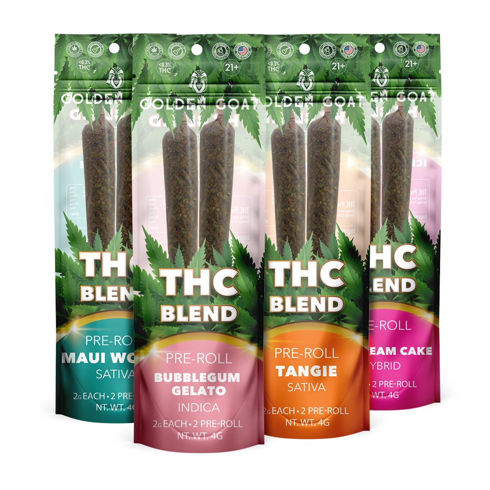THCBlend-Pre-roll_ THCBlend Pre roll - Our <strong data-start="39" data-end="63">THC Blend Pre-Rolls</strong> offer the perfect solution. Packed with THC-A rich strains, these pre-rolls provide all the therapeutic benefits of cannabis — without the psychoactive effects. Perfect for those who want to enjoy the healing properties of cannabis in a convenient, ready-to-smoke form. Whether you’re seeking relief or just a moment of relaxation, our THC-A blend pre-rolls deliver a smooth, calming experience every time. Try them today! <strong>Key Facts</strong> <ul> <li>Natural RAW Cone</li> <li><em>Crutch Mouthpiece</em></li> <li>Multiple Strains</li> <li><em>Made in the USA</em></li> <li>Potent and Effective</li> <li><em>Lab Tested</em></li> </ul>
